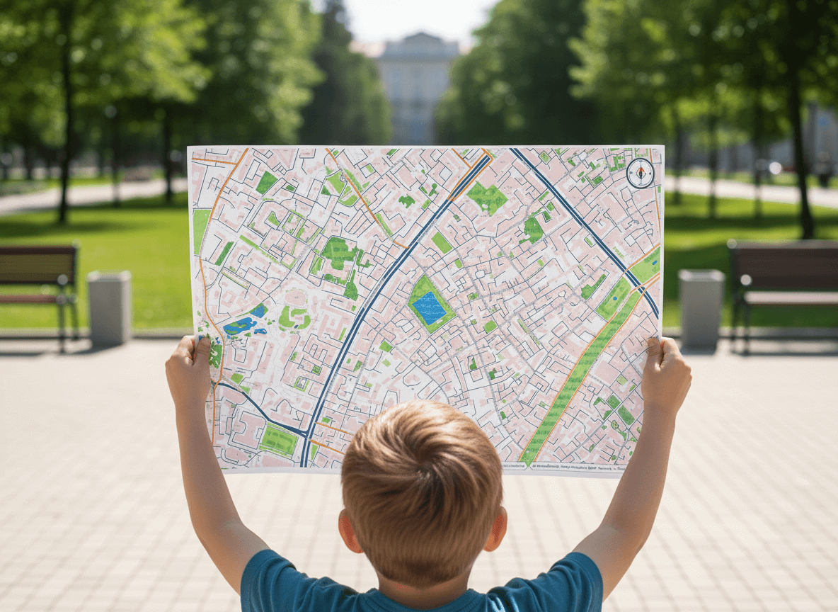 Персонализированная печатная карта района